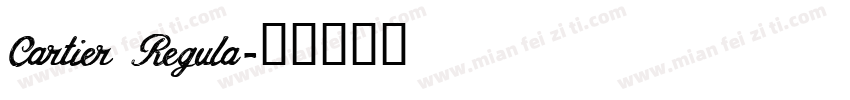 Cartier Regula字体转换